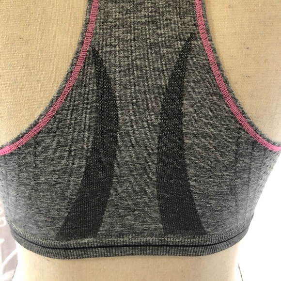 Champion sports bra grey with pink  stitching M - Picture 4 of 8